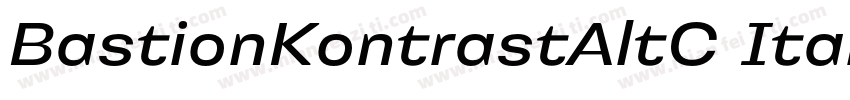 BastionKontrastAltC Italic字体转换